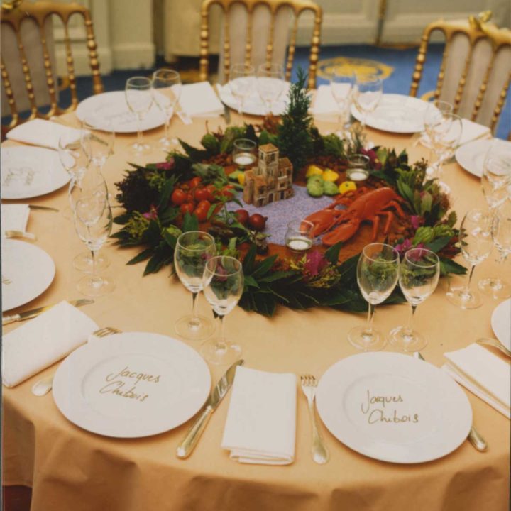 Scénographie : Dîner au Trianon Palace, grande gastronomie
